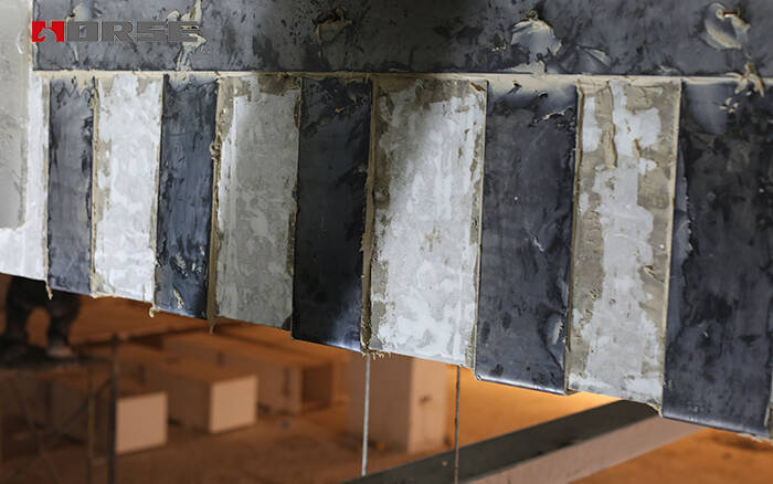 Ремонт треснувшего бетона стальной пластиной