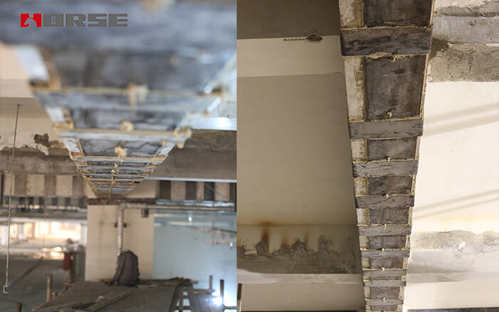 Ремонт треснувшего бетона стальной пластиной