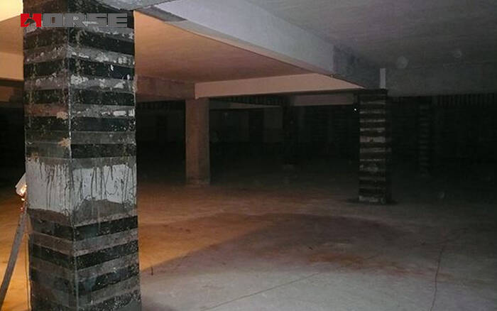 Метод модернизации утечек в колонне с помощью композитного материала из армированного волокном полимера (FRP)