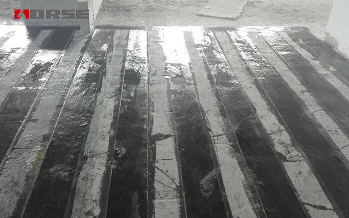 укрепление плиты полимерной оболочкой, армированной волокном