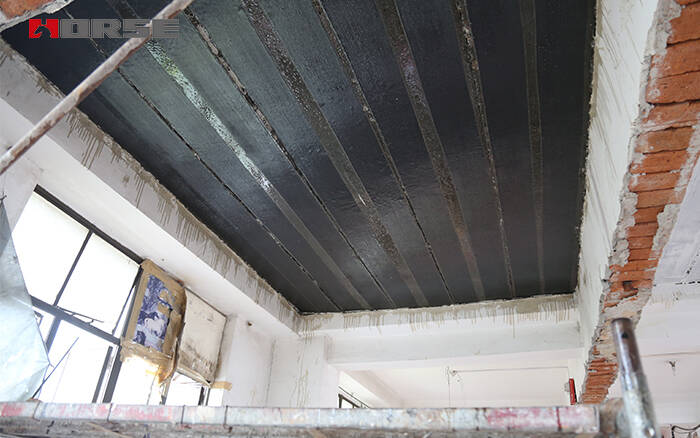 Усиление кладки здания с помощью углепластика