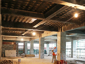 Модернизация больницы — усиление композитным материалом из углепластика