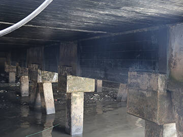 Причал Чжоушань, армированный листами из углепластика