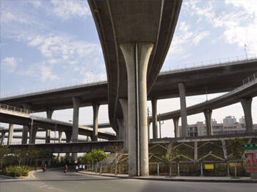 Армирование трещин на путепроводе Сямынь