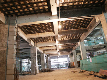 Усиление плит, колонн и балок с помощью обмотки из углепластика