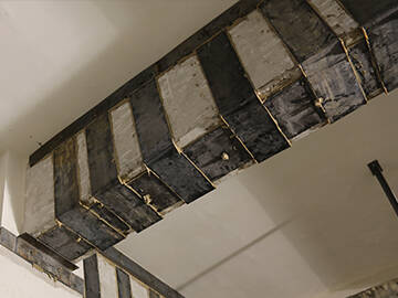 Ремонт треснувшего бетона стальной пластиной