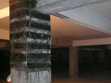 Метод модернизации утечек в колонне с помощью композитного материала из армированного волокном полимера (FRP)