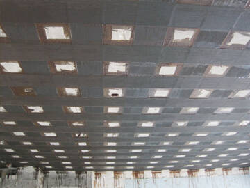 Ткань из углеродного волокна, используемая для армирования изгиба плиты