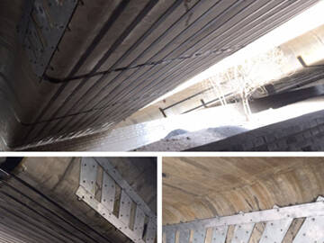 Укрепление моста стальной пластиной