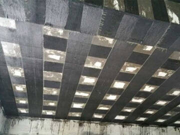 Укрепление углеродным волокном и восстановление плиты бумажной 