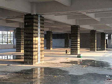 Оболочка из углеродного волокна для железобетонной колонны