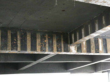 Применение однонаправленной углеродной волокнистой ткани для усиления прогиба балки