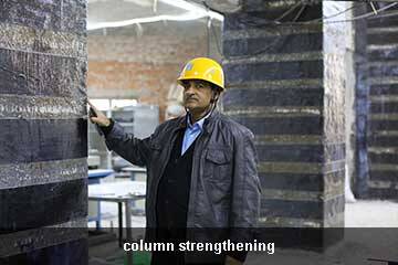 Усиление строительных объектов углеродным волокном