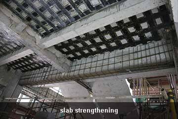 Усиление строительных объектов углеродным волокном